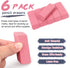 Tamaki Pink Pencil Erasers for Drawing, Large Artist Eraser, Pack of 6