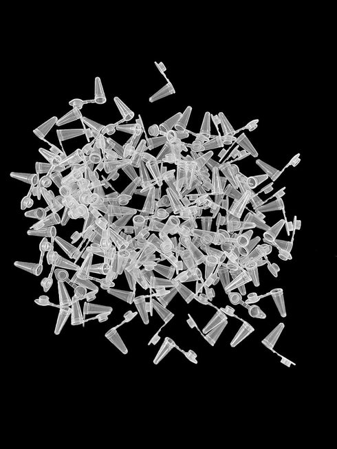 MUHWA 1000pcs PCR Tube with Flat Cap, Microcentrifuge tube, 0.1ml PCR Reaction Tube (0.1ml)