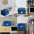 DEEGO Fireproof Document Box, Water-Resistant File Organizer Box with Lock, Portable Document Safe for Home Office