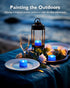 200+Hour 24-Pack Homemory Blue Tea Lights Candles Battery Operated, Flameless Flickering Fake Electric LED Colored