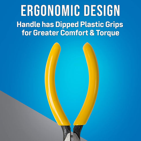 Jonard Tools JIC-891 Yellow Connector Crimping Plier with Side Cutter, 5-13/16" Length