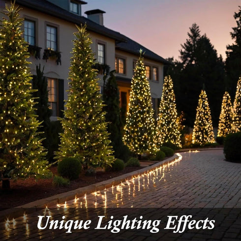 81Ft 200 8 Warm White Twinkle Lights, LED Twinkle Christmas Lights, UL Certified Plug in Fairy Twinkle Lights Outdoor