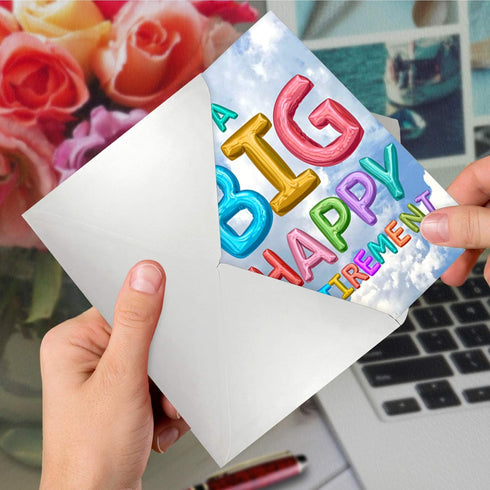 The Best Card Company Happy Retirement Card with Envelope - Farewell Greeting (Not 3D or Raised) C5651ERTG