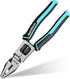 DURATECH 6-in-1 Linesman Pliers, 8.5" Multipurpose Combination Pliers with Wire Stripper and Cutter Function
