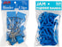 JAM Plus Blue Large Binderclips + Blue Size 64 Rubberbands
