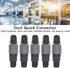 5 Set Self Locking Pneumatic Quick Connector, C Type Air Compressor Hose Coupler Plug Socket