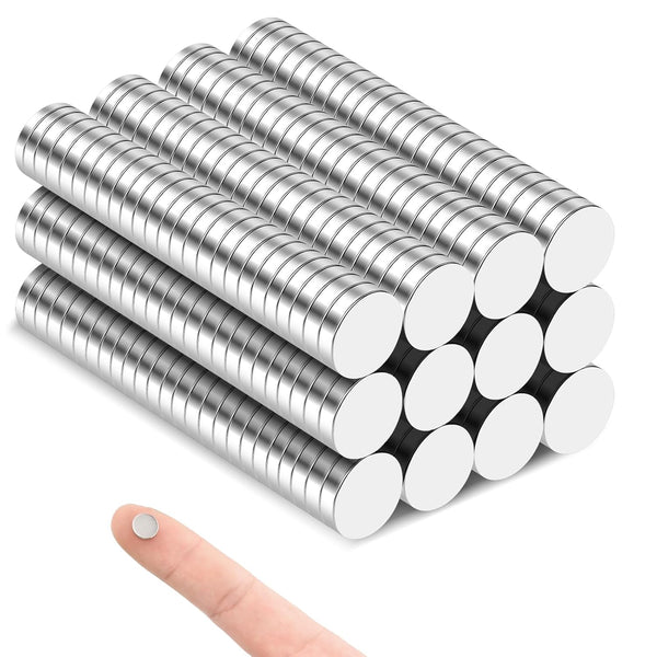 Small Magnets, 250 Pack Refrigerator Magnets - 8x2mm Rare Earth Neodymium Magnets for Crafts, Whiteboard