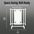 6.5 Inches, WIPESPLUS Wall Bracket Wipes Canister Holder with Screw and Tape Mounting Hardware for Supermarkets