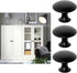 Kare & Kind 6X Round Cabinet Knobs, Matte Black Pulls for Kitchen Drawers, Cupboards, DIY Home Improvement
