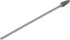 SF-5L6 Tungsten Carbide Burr - 6” Long Double Cut File, 1/2” Cutter Dia, 1/4" Shank, Tree Shape