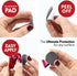 Force Magnet - Magnetic Clips Pack of 10, Premium Quality Super Strength Clips with Anti Scratch Pads