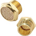 12 Pcs Pneumatic Sintered Brass Air Muffler Silencer, 1/4 NPT Male Air Silencer Fitting