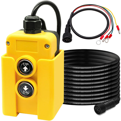 4 12V F-G018-4W Taiss Wire Dump Trailer Remote Control Switch DC - Industrial Pushbutton Up Down Controller for Truck