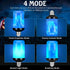 Y- STOP LED Flame Light Bulb, Upgraded 4 Modes Fire Light Bulbs with Upside Down Effect, E26 Base Flickering Light Bulbs for Halloween Decorations, Christmas, Outdoor, Indoor, Home Decor (Blue-4 Pack) by Y- STOP