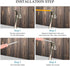 Door Stopper, One-Touch Semi-Automatic Metal with Non-Slip Rubber Tip for Wood, Concrete, Tiled, Carpeted Floors (4inch
