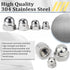 Vifmy 304 Kit(100PCS), 6#32 8#32 10#24 10#32 1/4"-20 5/16"-18 3/8"-16 Sets, Stainless Steel Acorn Nuts Assortment SAE