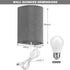 Set 3 Wall Sconces of Two, Fabric Shades Plug in Wall Sconces, Color Temperature Switching Modern Wall Light Fixtures