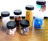 Glass Sample Vials, Wide Mouth Boro 3.3 Glass Bottle with Black Cap for Laboratory, DIY Craft, 47mm 200ml (4pcs)