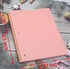 YIKANGHENG Tearable Loose-leaf Spiral Notebook, 2 Pcs, 2 Color, 80 Sheets (160 Pages), 10.5 x 8.27 Inch, Blue and Pink