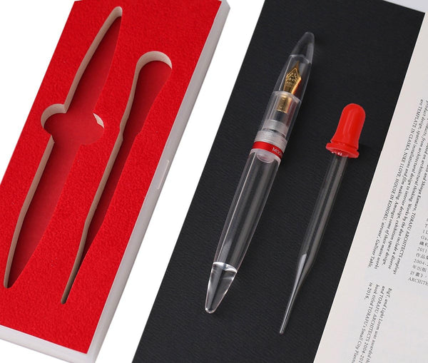 Majohn M2 Eye Dropper Fountain Pen Set, Large-Capacity Ink Storing, Fine Nib for Office/Business/Student