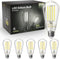 TJOY Edison Light Bulbs, 60W Equivalent, Dimmable Vintage LED, E26 Medium Base, 5000K Daylight, 6 Pack
