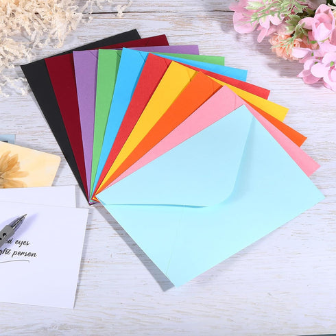 PATIKIL Mini Envelopes, 50 Pack Mini Gift Card Business Card Envelopes for Weddings, Light Yellow