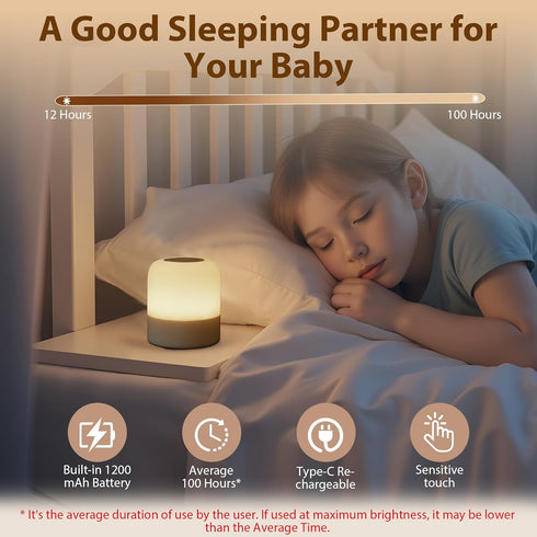 Light,3 Dimmable Portable Baby Night Colours Egg Light for Nursery,Rechargeable Night Light for Kids,Small Cordless