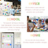 AWOWZ 48 Pack Mini Magnetic Whiteboard Dry Erasers - Bulk for Home, Office, Classroom Supplies (8 Color)