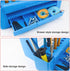 Screwdriver Rack Small Tool Storage Desk Tool Holder Work bench Organizer Aluminum Alloy Dark Grey Desktop Screwdriver