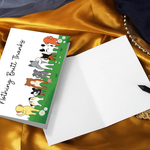 Oamiolek Funny Dog Thank You Card for Dog Owner, Cute Dog Appreciation Card for Him Her, Humor Dog Thanks Card