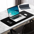 Hsurbtra Desk Pad - 30" x 14" PU Leather Mat, XL Extended Mouse Pad, Waterproof Non-Slip for Office Home, Black