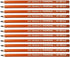 General 11000734 Charcoal Pencils, Black, HB, 12 Pieces