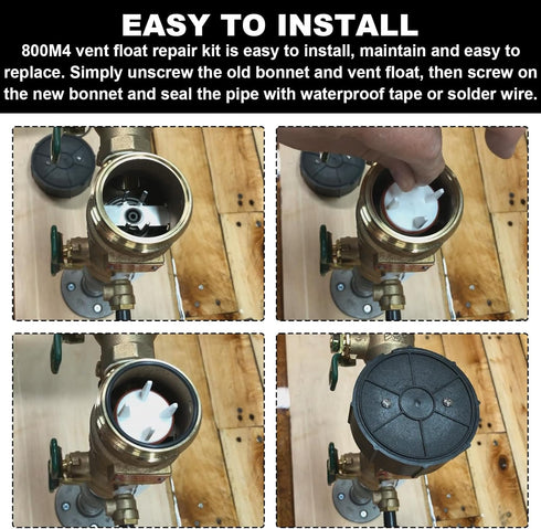 Watts 1" Pressure Vacuum Breaker Vent Float Kit - Works with 800M4, 800M4-FR, 800M4-QT & RK 800M4-T