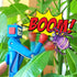 Boxing Pen Robot - 2PCS with Punching Arm and Crisp Button Sound, Funny Novelty Pen, Blue/Green Colors, 1.0mm