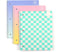 Yoobi Wide Ruled Spiral Notebook Set – 3-Pack of 1 Subject Notebooks, Bright Pink, Blue & Green Designs, 150 Sheets Each