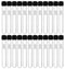 EISCO 24PK Test Tubes, 5ml with Bakelite Screw Cap, Borosilicate Glass, Leak Proof