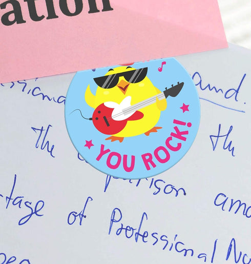 Sweetzer & Orange Teacher Reward Stickers, 1008 in 9 Designs, 1-Inch Motivational Stickers for Kids and Classroom