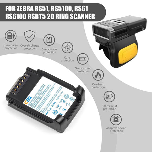 CBQ RS5100 RS51 RS61 RS6100 RS5100 RSBT5 RS61B0 RS61C0 RS51B0 RS51C0 2D PN:BT-000397 BT-000398 BTRY-RS51-4MA01