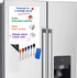 Magnetic Fridge Whiteboard Sheet for Kitchen Refrigerator - Dry Erase Organizer & Planner 11"x17" Strong Magnet with
