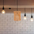 E27 4cm ABOOFAN Cylinder Lamp Shade Paper Rope Material, Fitter Khaki Faux Rattan Lampshade for Pendant Light, Wall