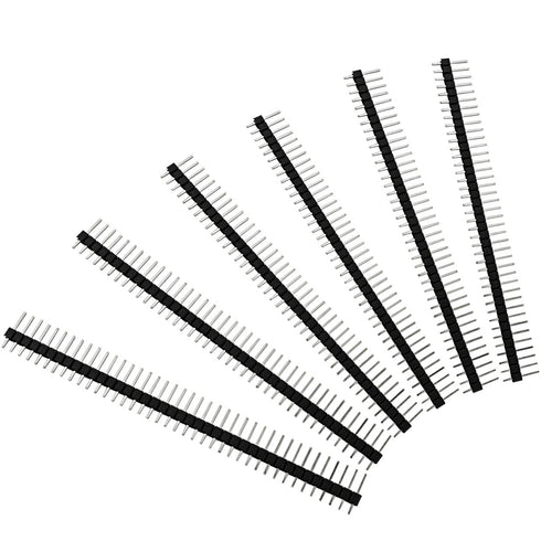 100pcs Lystaii Straight Single Row 40 Pin 0.1 Inch (2.54mm) Male Header Connector for PCB Board
