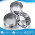 3 Pcs 304 Stainless Lab Sieves, 200 Mesh, 80 Mesh, 10 Mesh Aperture Test Sieve, 4 Inch Diameter Economy Test Sieve