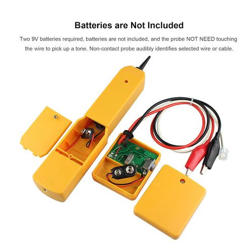 Electrical Wire Tracer Circuit Tester Kit w/Tone Generator & Probe, Cable Signal Locator, Test Circuit Continuity Tools