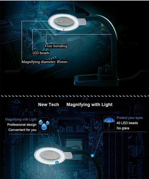 Yosoo LED Magnifying Lamp