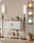 Set of 2 Dimmable Floor Lamps for Living Room with 2 Remotes