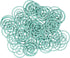 JAM PAPER Circular Paper Clips, Round Paperclips, Teal, 50/Pack