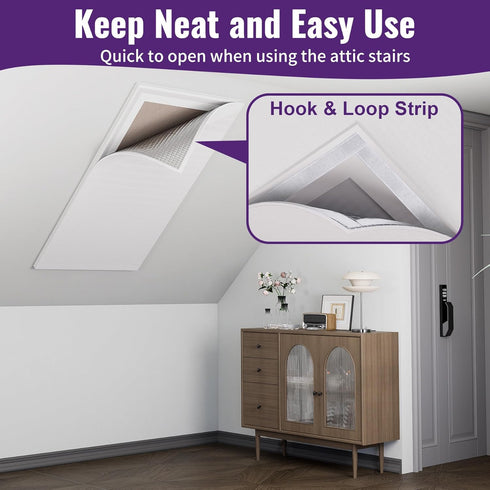 39" 55" Mxclimate Attic Stairs Insulation Cover ,Aluminum Heat Insulation Sheet Cover for Ceiling Access Door, x Attic