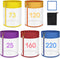 TRANSEE 5-Pack 5-Gallon All-Mesh Storage Bags, 5 Color FineNylon Mesh, 5 Pieces Per