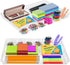 Manaloom Desk Drawer Organizer Tray, 9 Storage Compartments for Home and Office, Clear, 2 Pack
