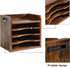 YMYNY Desktop File Organizer with Handle, Document Mail Tray Sorter, 5 Tiers Paper Holder for School Home Office,